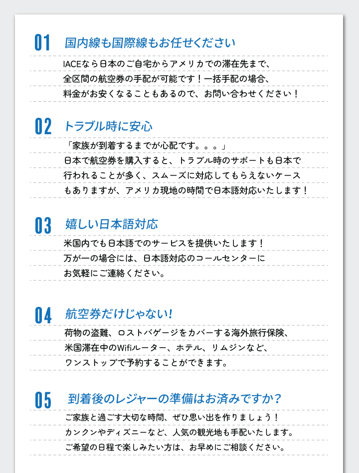 呼び寄せ便のご案内 – IACE TRAVEL