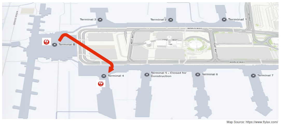 LAXターミナル案内図